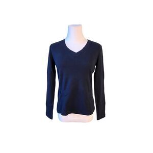 2/$12 Mountain Lake Sport Blue V-neck Heavyweight T-shirt sz MEDIUM Minimalist